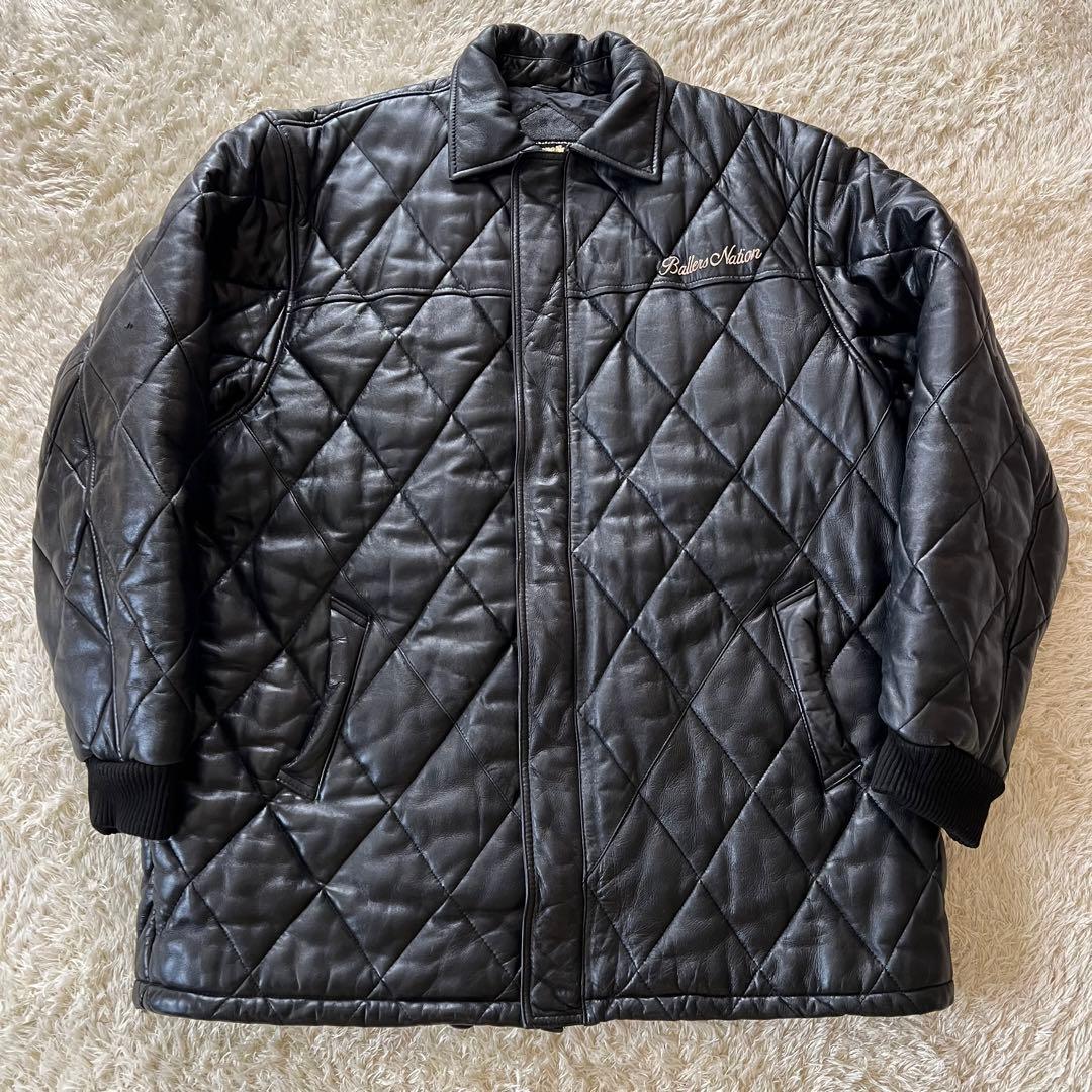 Ballers Nation/キルティングレザーダウンジャケット/101着限定