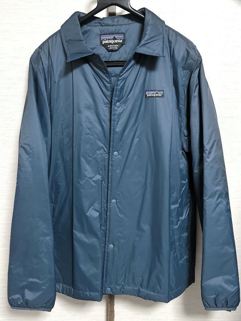 patagonia コーチジャケット 薄手中綿 ブルーネイビー M