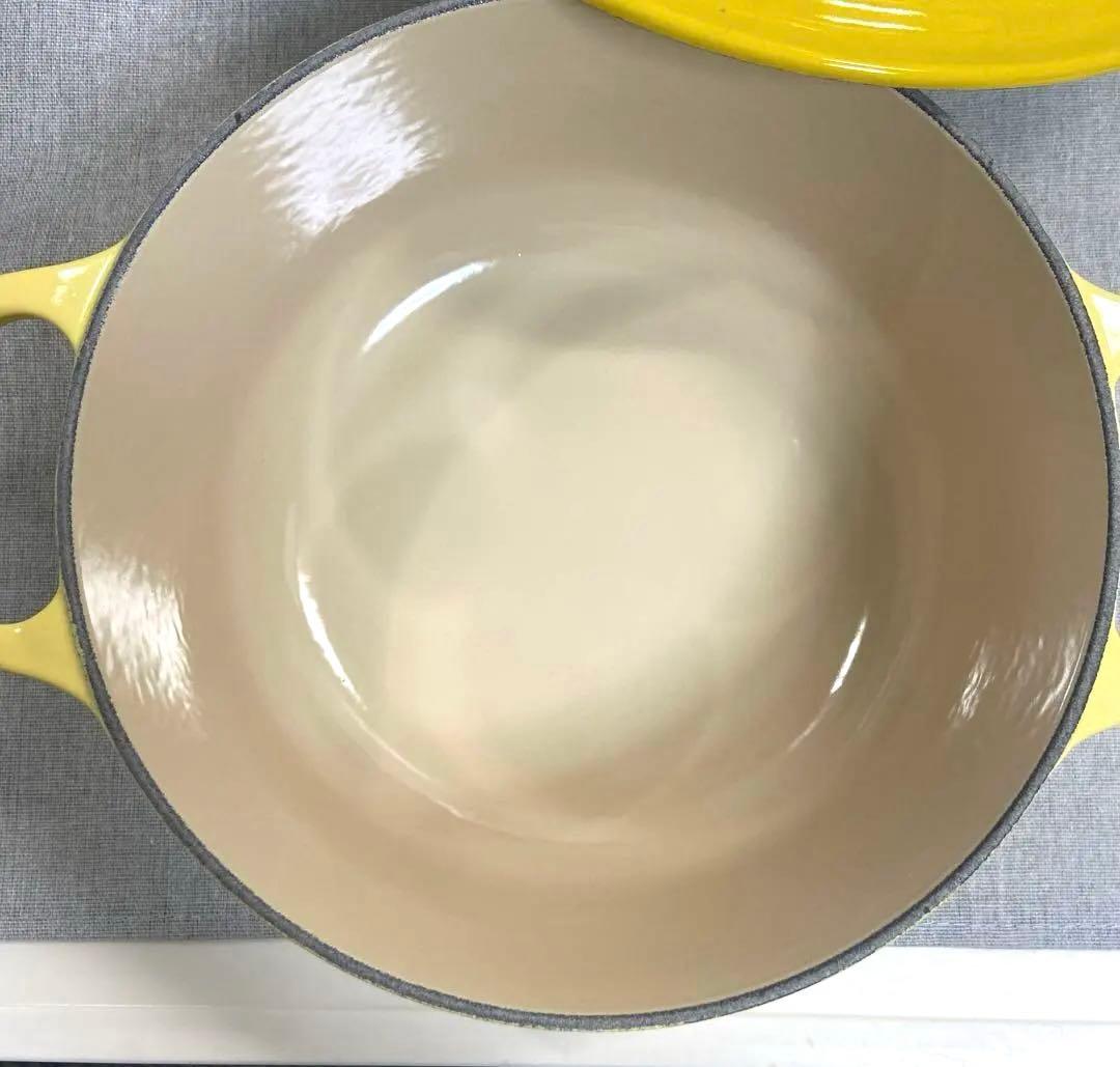 【美品】 LE CREUSETルクルーゼ　ココットロンド20cm