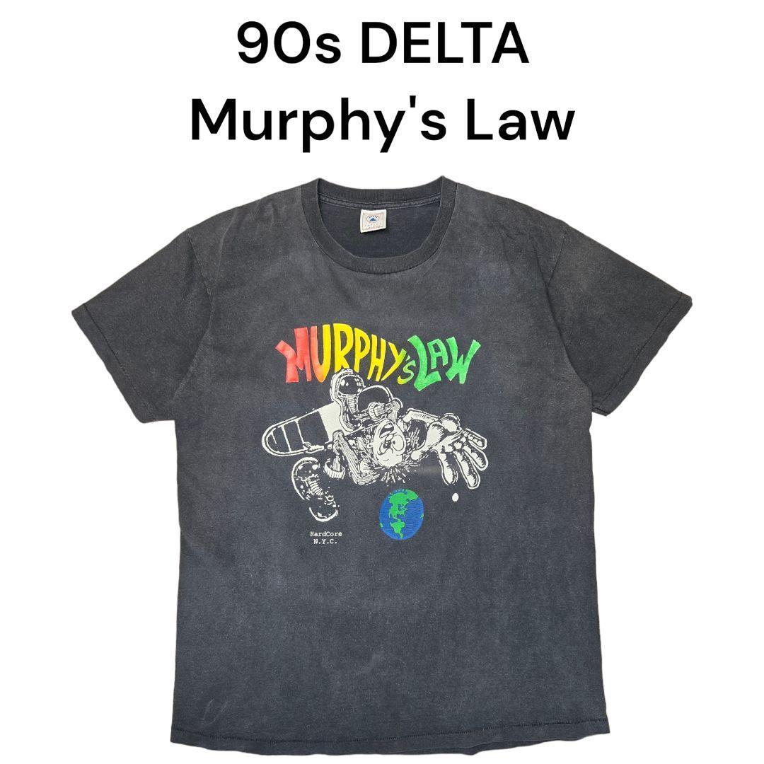 90sDELTA　MurphysLaw　ビッグプリントTシャツ　マーフィーズロウ