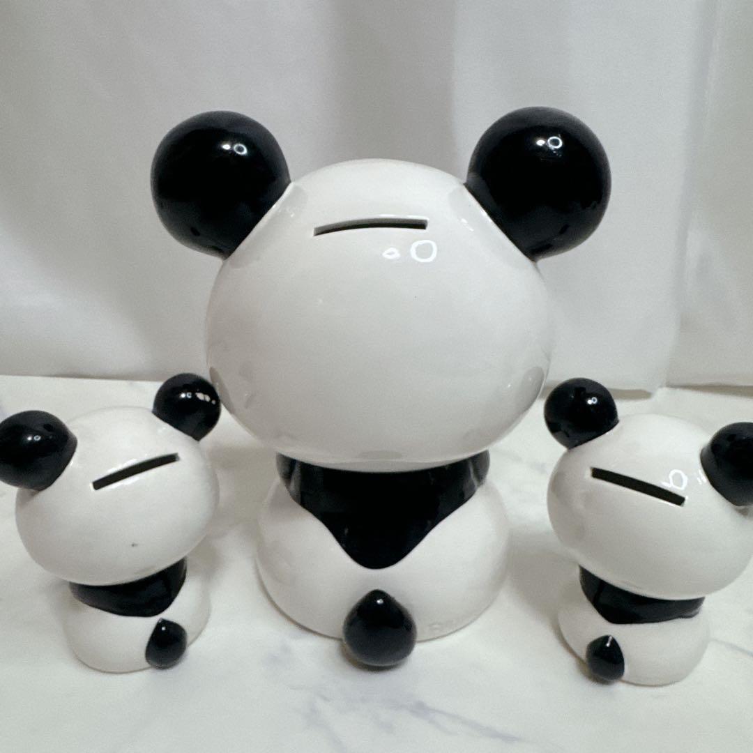 RUNE 昭和レトロ　内藤ルネ　パンダ貯金箱　ルネパンダ　陶器