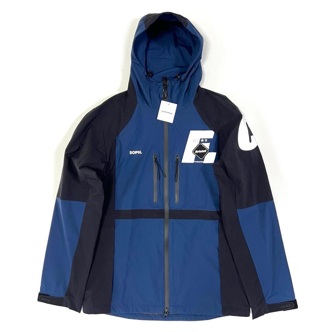 FCRB ウォームアップジャケット ナイロンジャケット フード ネイビー S