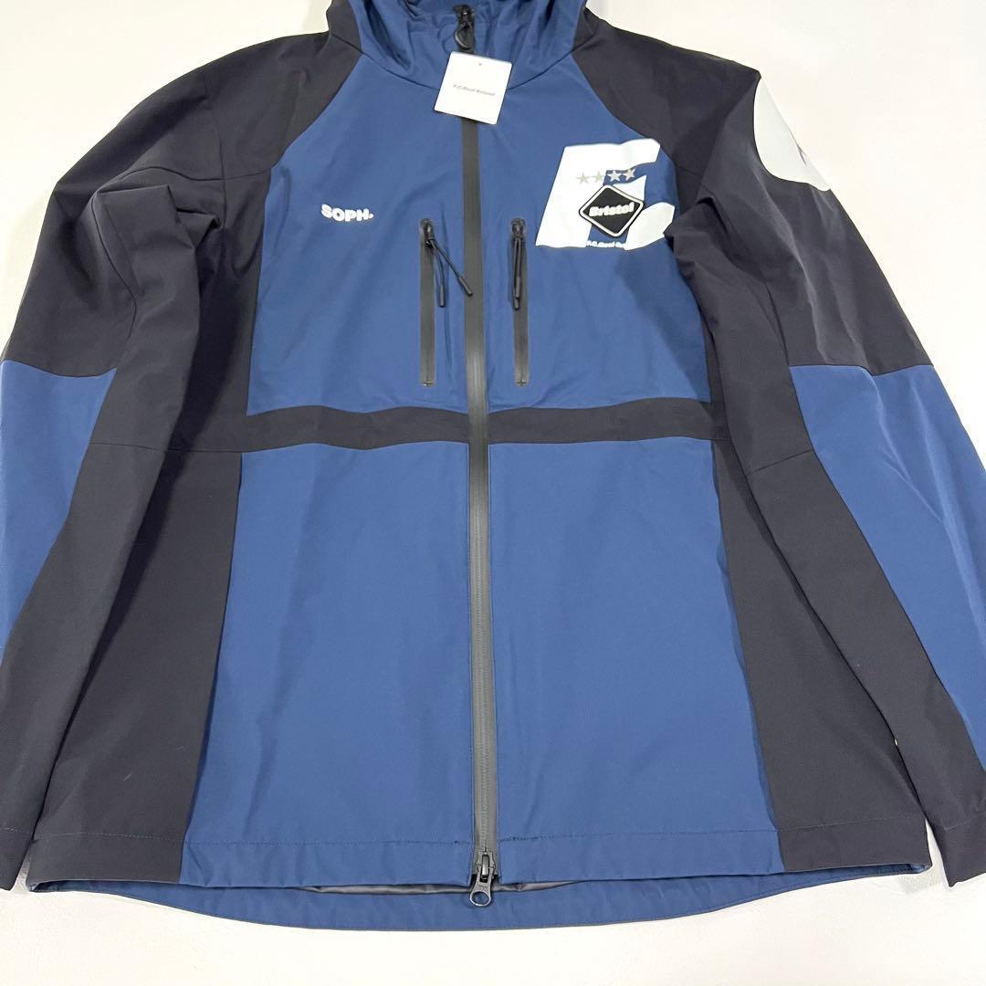 FCRB ウォームアップジャケット ナイロンジャケット フード ネイビー S