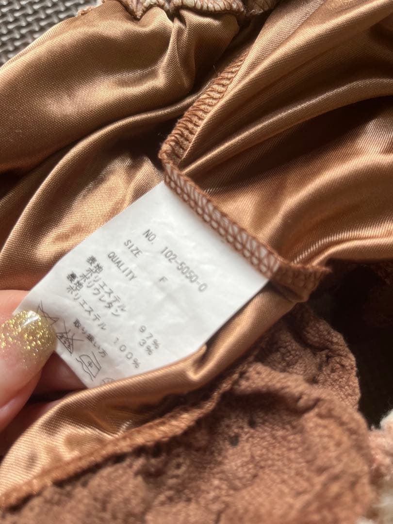 LIZ LISA リズリサ　スカート　ミニスカ　スカパン　ブラウン　チェック柄