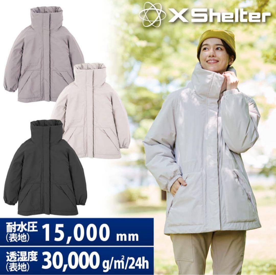 ワークマン エックスシェルター レディース　防水ウォームアウター ベージュ　M