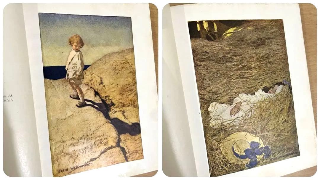 NO.82 希少 洋書 古書 絵本 子どもの詩の園 アンティーク ビンテージ