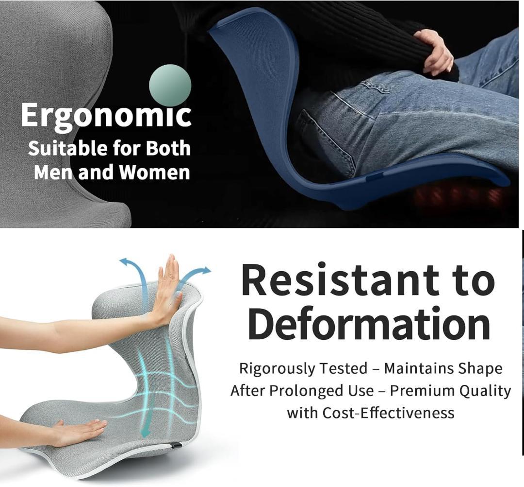 YOOBEBEST (ヨービーベスト) ランバーサポート 瞑想チェア(ブルー)