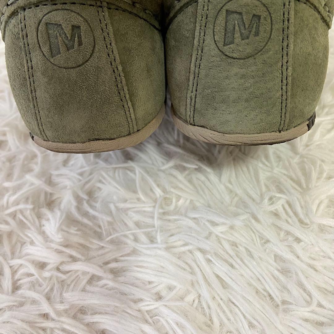 美品✨MERRELL メレル Mootopia lowモカシン 緑 23.5