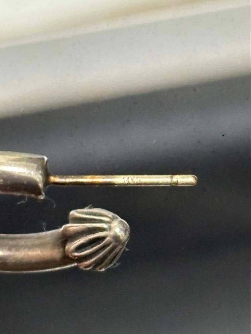 最終お値下げ！Chrom heartsプレーンフープ　両耳（misuke）