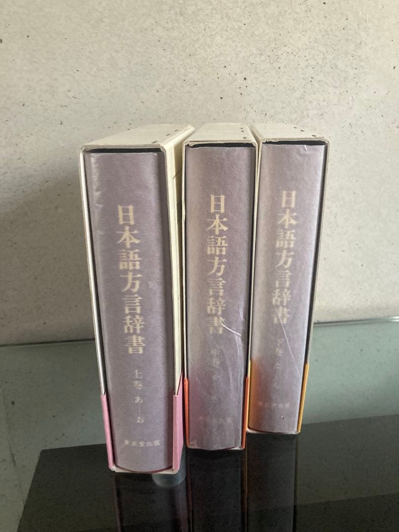 美品　日本語方言辞典　藤原与一　上・中・下巻　3巻セット　東京堂出版