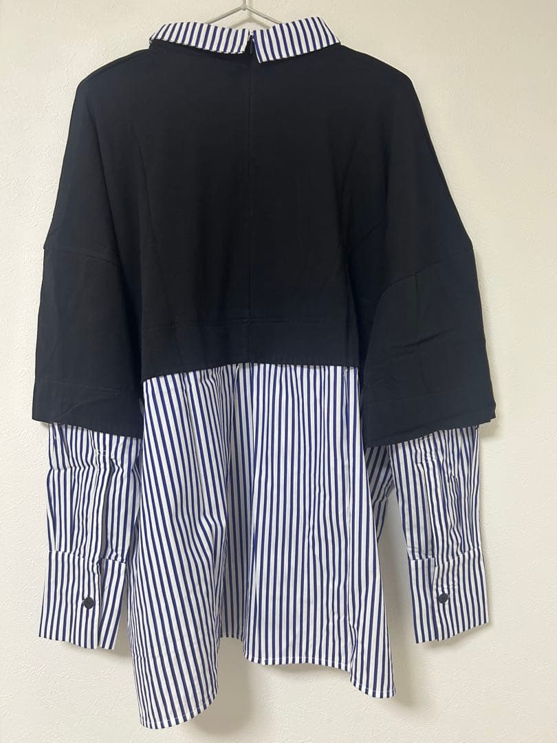 ENFOLD SHIRT-LAYERED PULLOVER 新品タグ付き