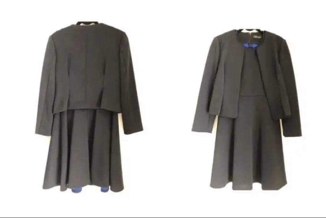 YOKO CHAN ヨーコチャン ノーカラージャケット&ノースリーブワンピース