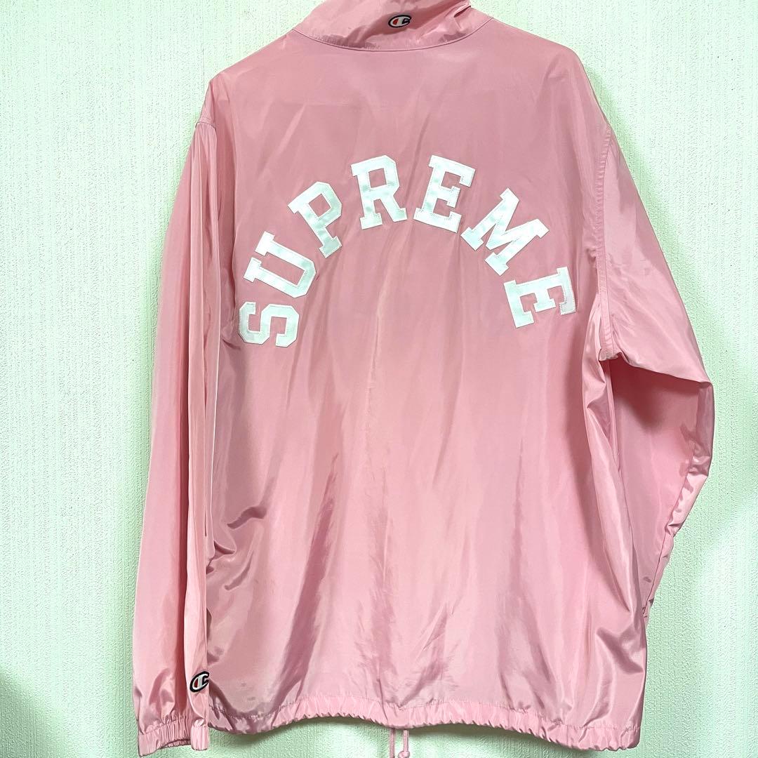 SUPREME×Champion ハーフジッププルオーバー ナイロンジャケット
