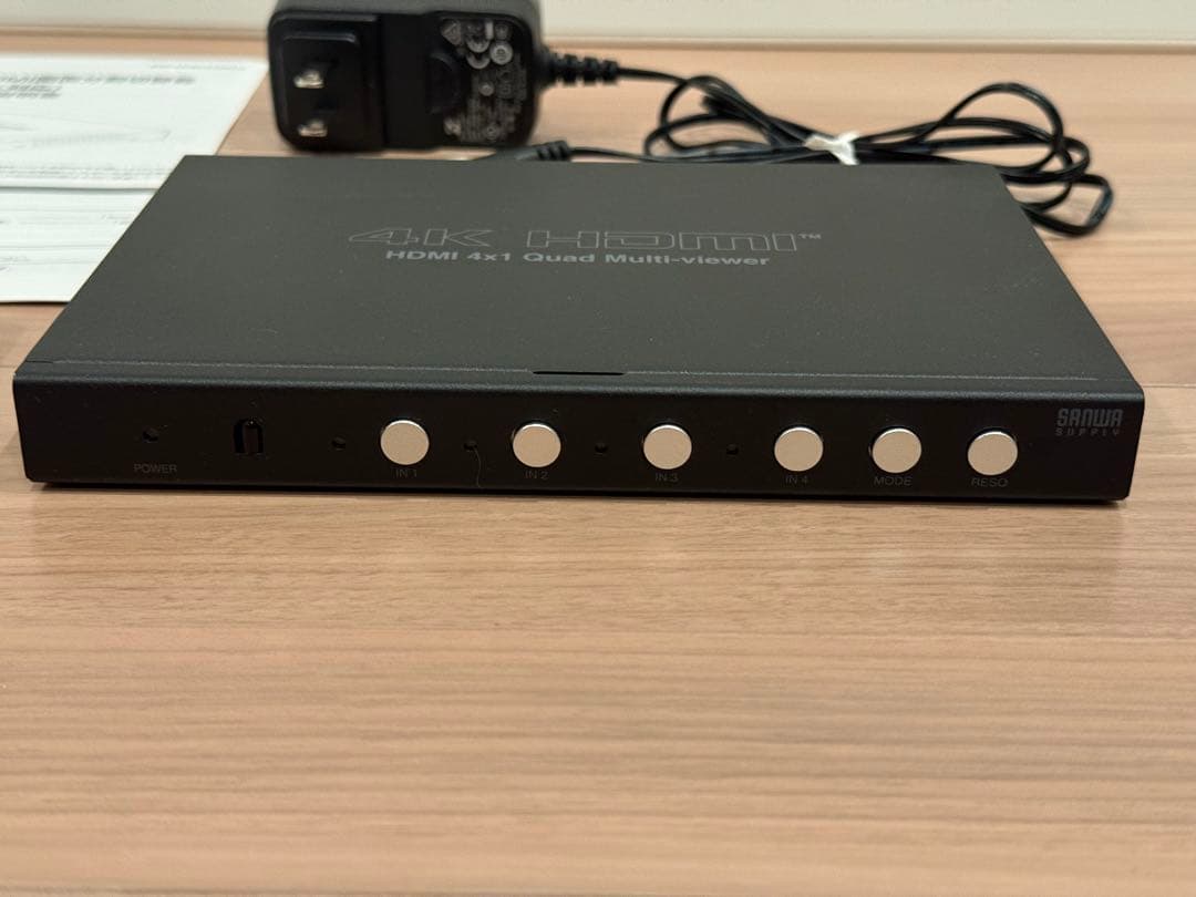 美品★サンワサプライ SW-UHD41MTV 4K対応 4分割同時表示