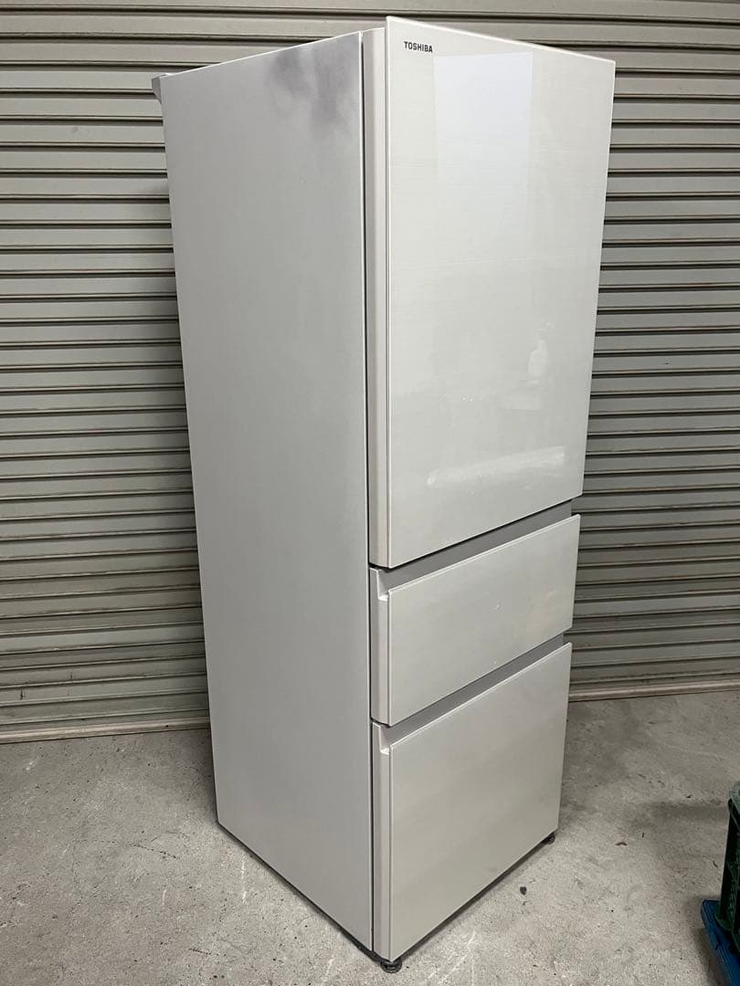 ☆5.TOSHIBA 356L 3ドア冷蔵庫 GR-U36SV 右開き