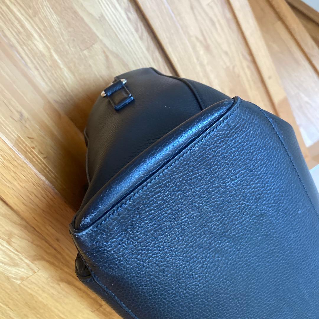 GUCCI グッチ ブラックレザー ビジネスバッグ ボストンバッグ