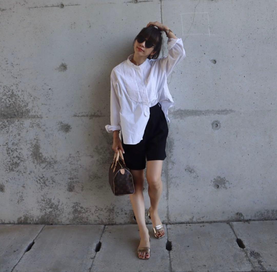 epa エパ　high waist short pants ブラック