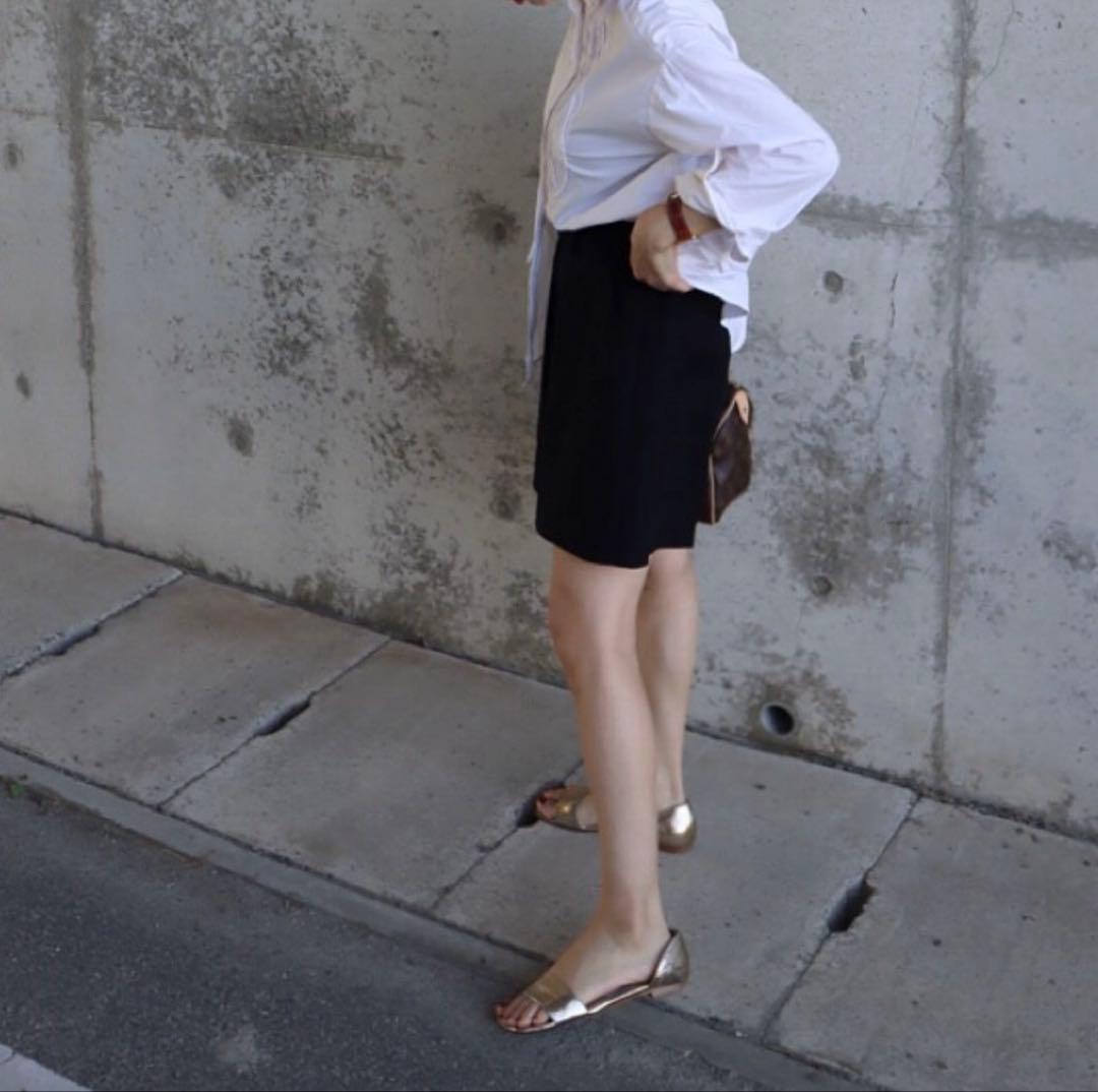 epa エパ　high waist short pants ブラック