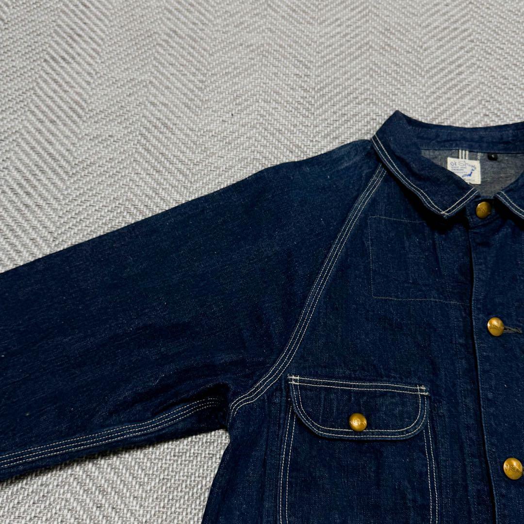 極美品 オアスロウ 1950 デニムジャケット カバーオール 金ボタン 1サイズ