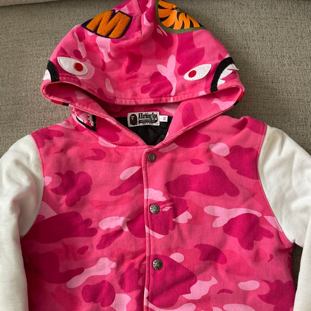 本日限定！特価！A Bathing Ape ピンク迷彩パーカー XS 正規品