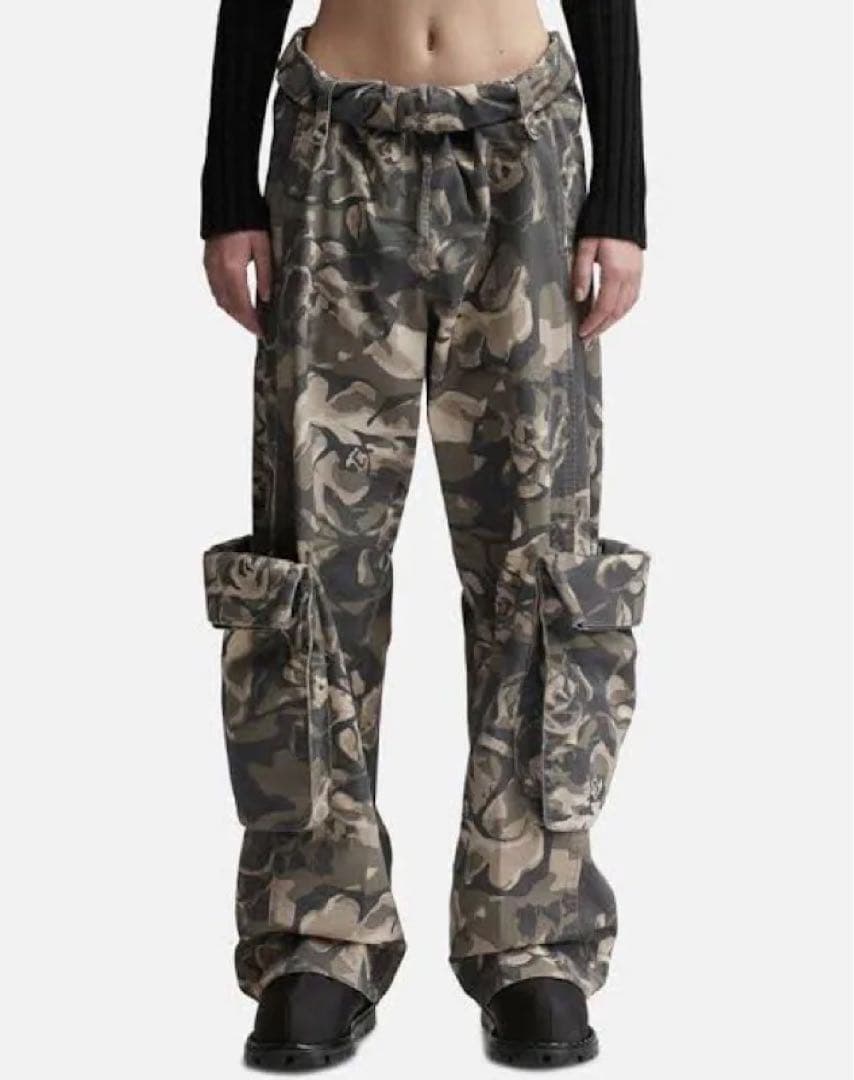 Open yy カモフラージュ カーゴパンツ