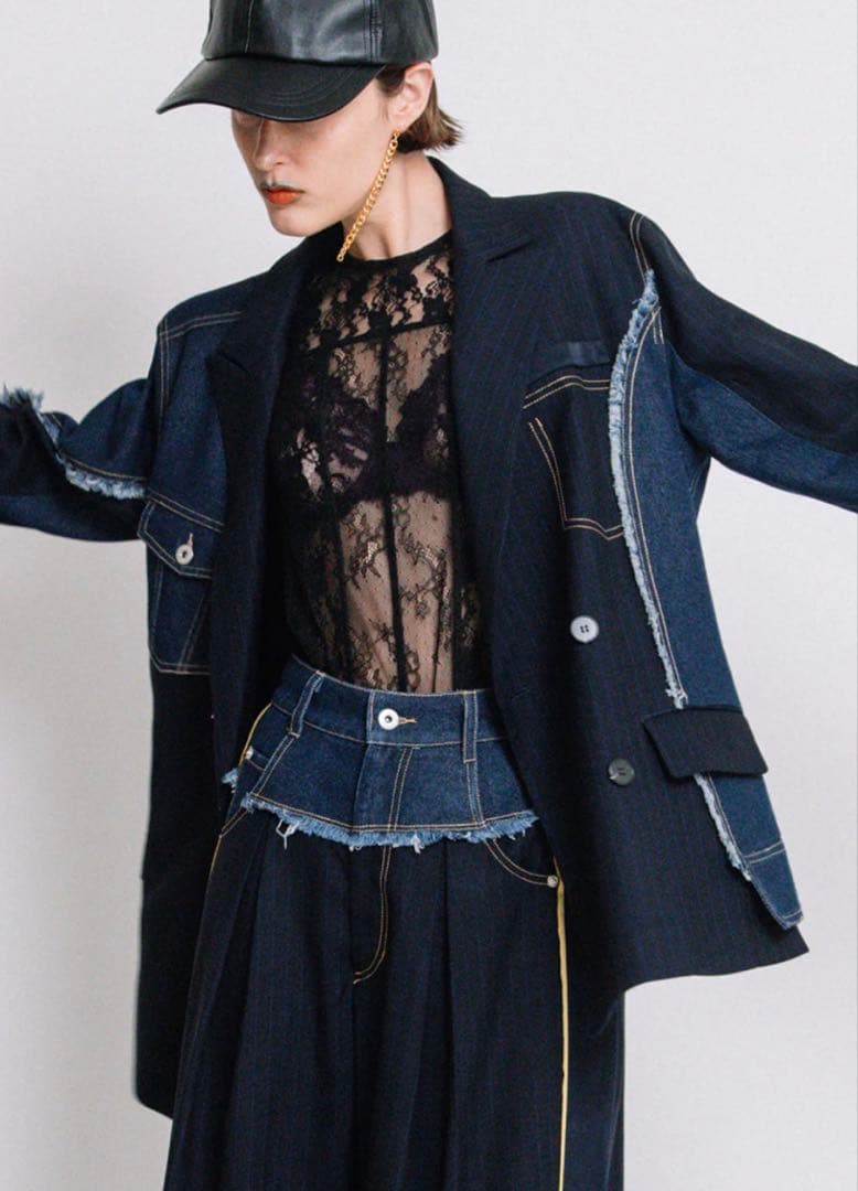 AULA AILA デニムコンビジャケット