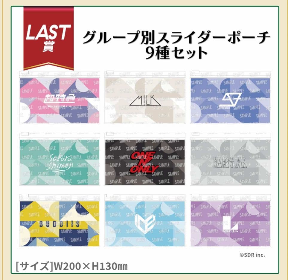 EBiDANくじ ラストワン賞９種類セット