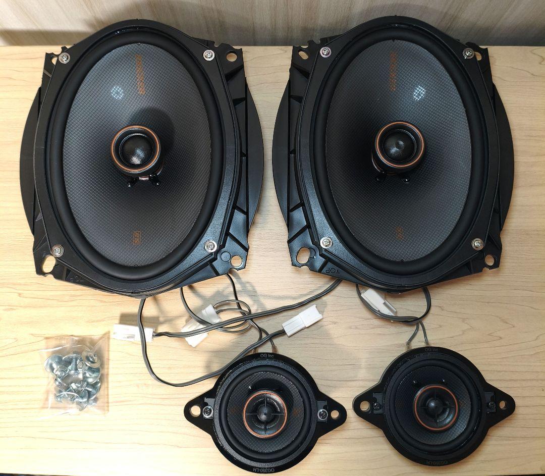 スピーカー キッカーKICKER KSC6904とKSC3504 バッフル