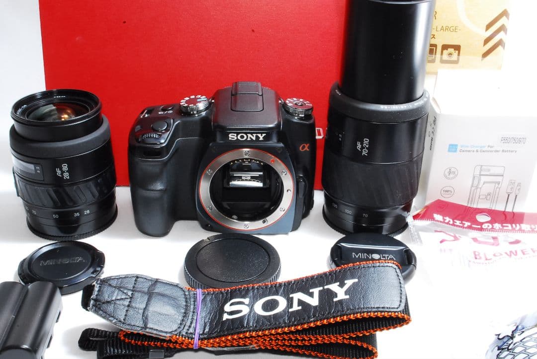 ★やさしく始める一眼★SONY α 100ダブルズームキット★付属充実★