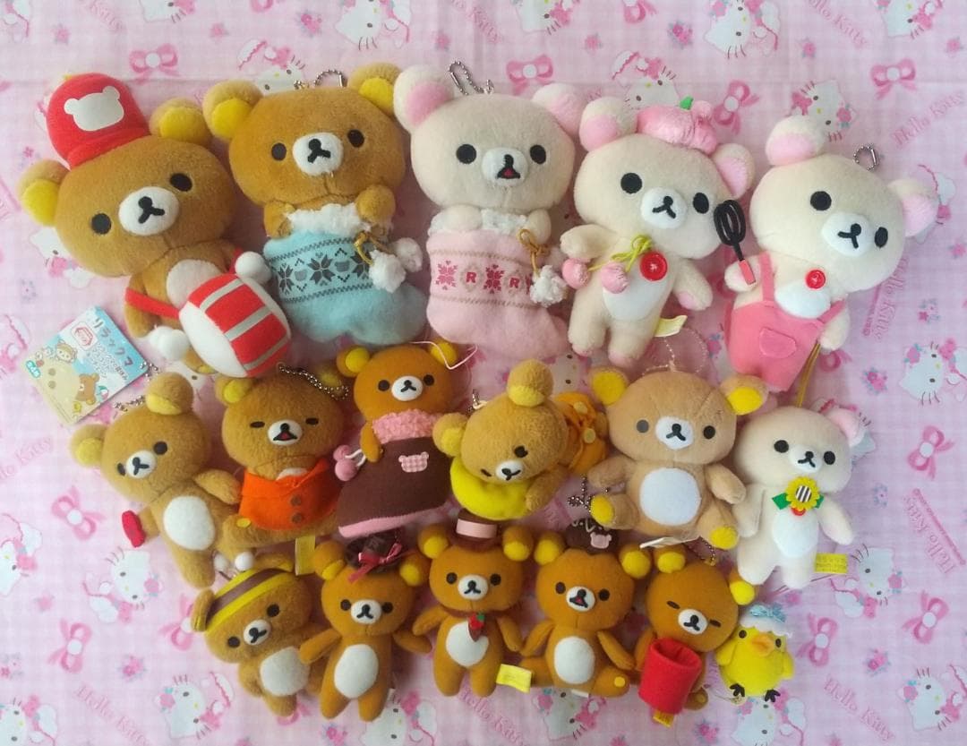 リラックマ　コリラックマ　キイロイトリ　マスコットキーチェーン　ぬいぐるみ