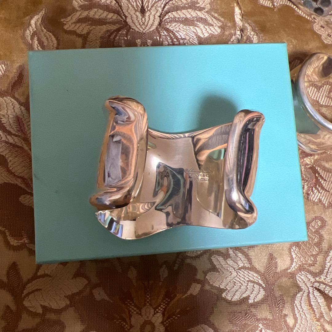 ティファニー ボーンカフ左バングル スターリンシルバー(AG925)ブレスレット