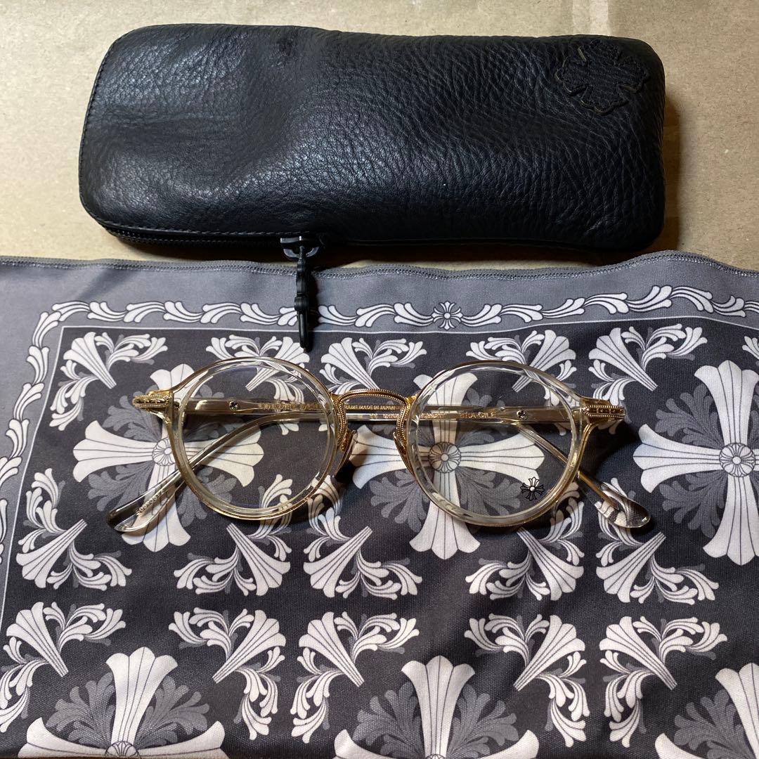 クロムハーツ　メガネ、度なし伊達メガネ( サングラスレンズや眼鏡取付可能 )。