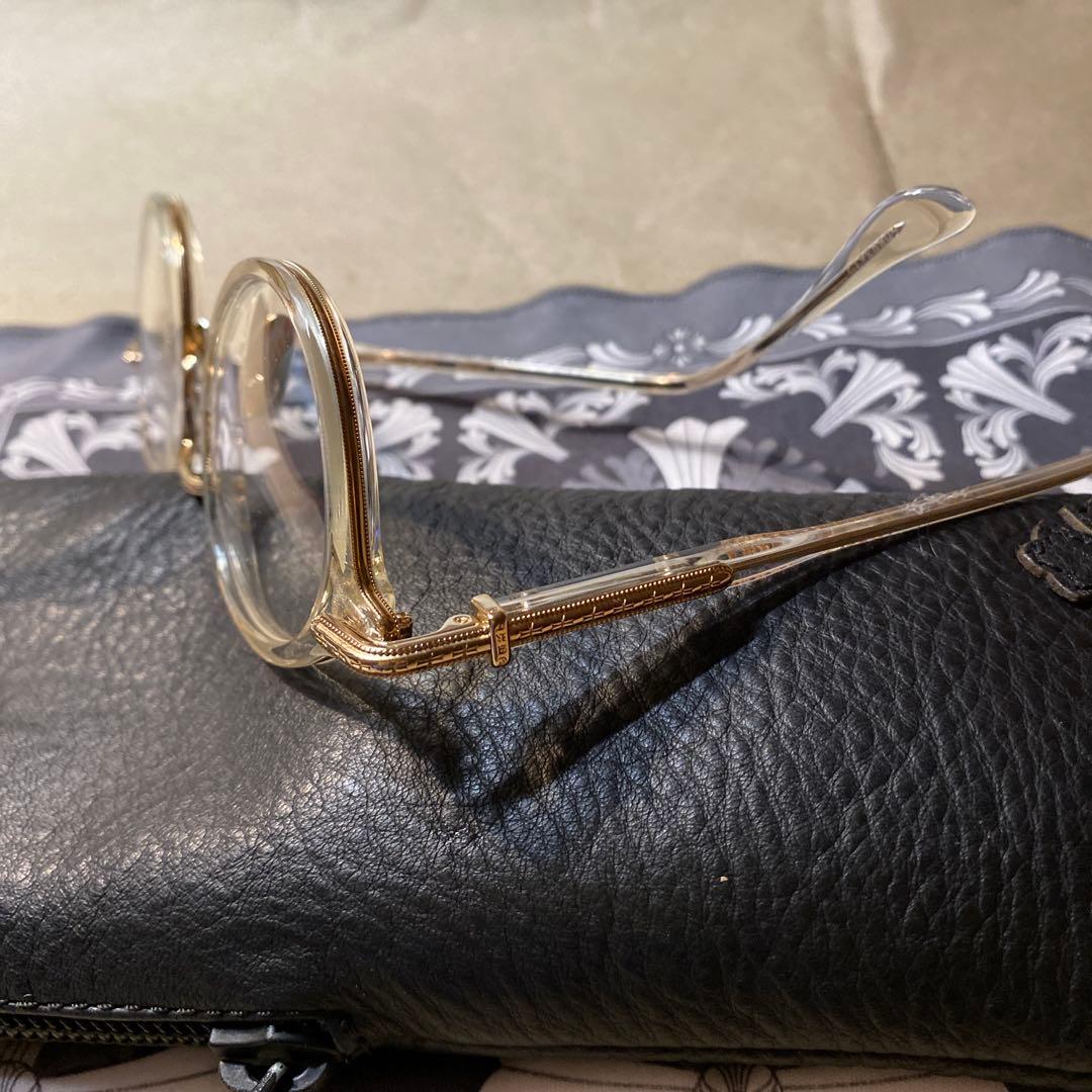 クロムハーツ　メガネ、度なし伊達メガネ( サングラスレンズや眼鏡取付可能 )。