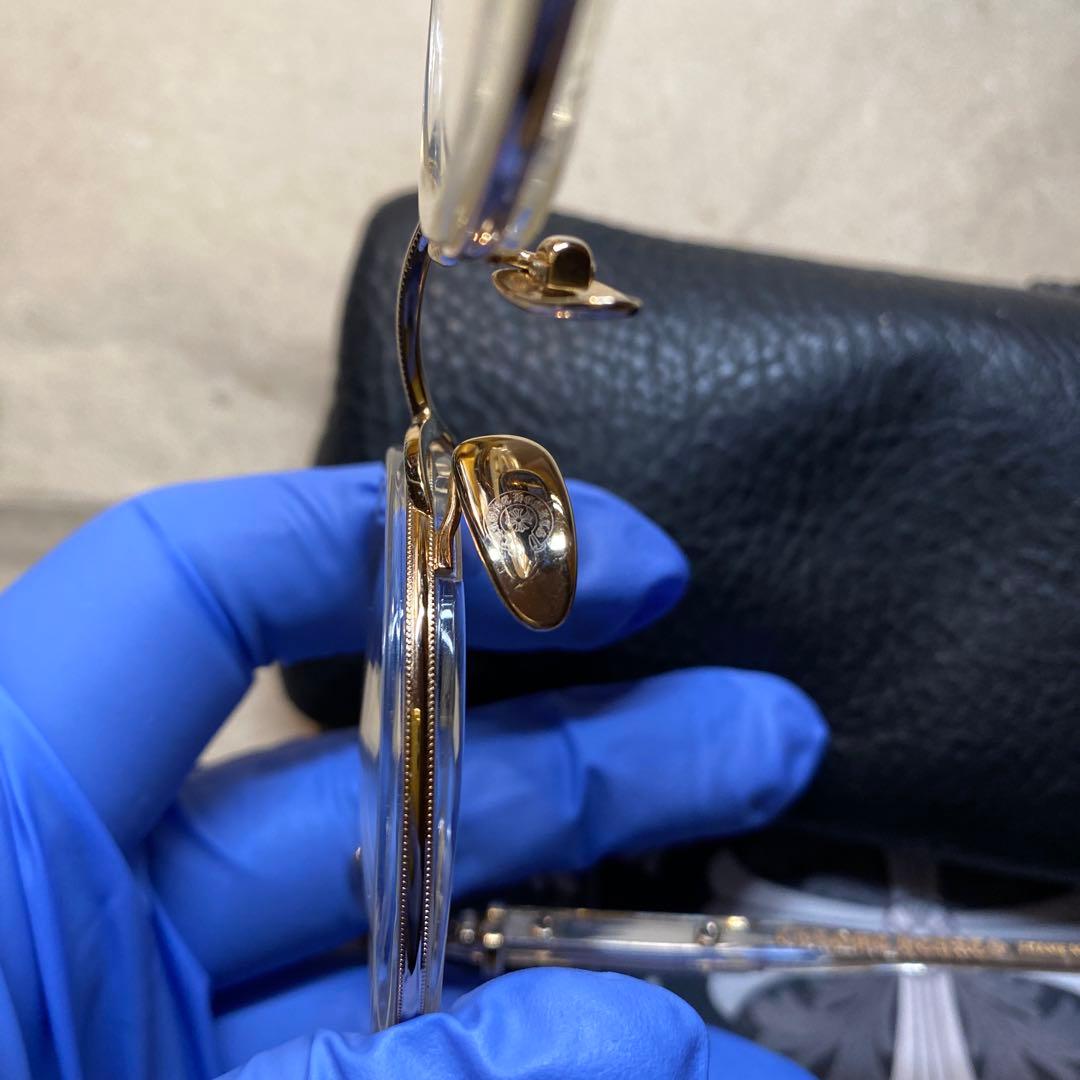 クロムハーツ　メガネ、度なし伊達メガネ( サングラスレンズや眼鏡取付可能 )。