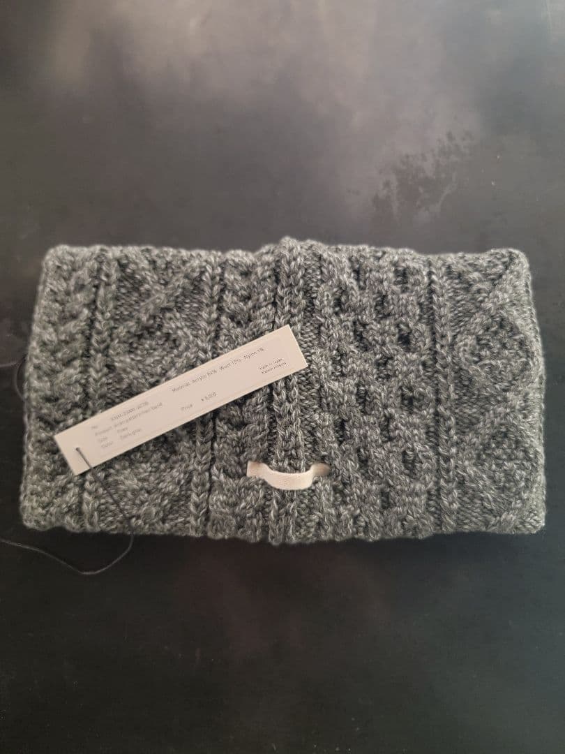 MAISON KINEMA　Aran pattern hair band