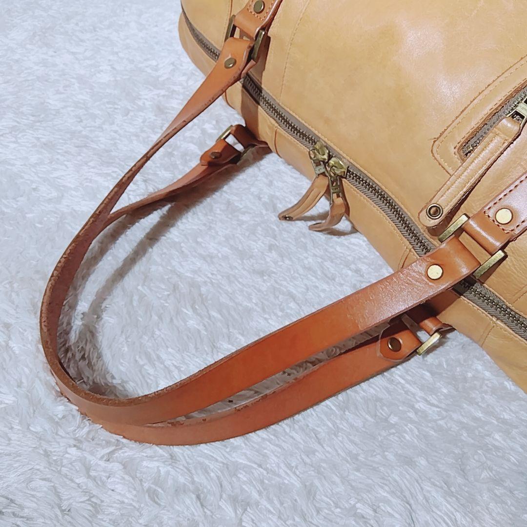 【美品 ギャランティ付】マスターピース　2WAY　ボストンバッグ　オールレザー