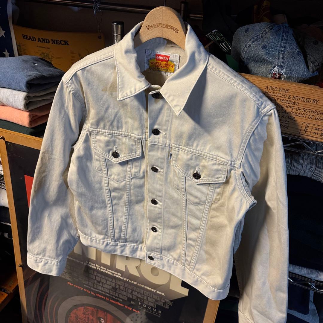 90s 日本製 white levis jacket トラッカージャケット