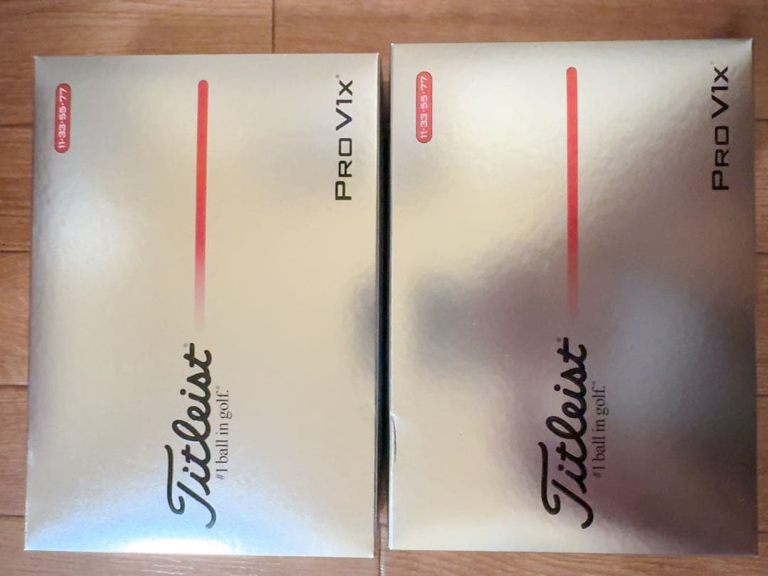 タイトリスト PRO V1x 2025 ダブルナンバー・ホワイト2個