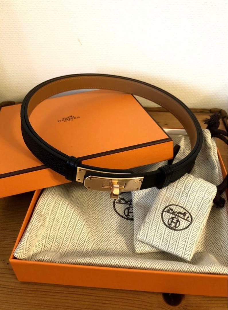 ケリーベルト　ブラック　イエローゴールド