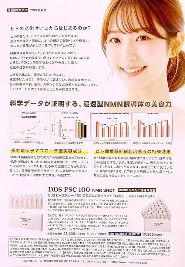 DDS PSC 100 NMN SHOT 1ml x 28 浸透型NMN誘導体
