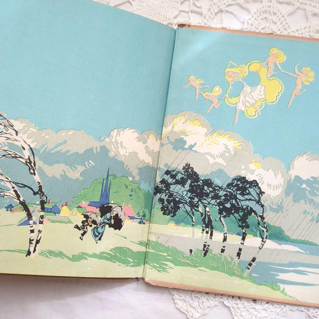 リュヌとリュカ 稀少1918アンティーク絵本 洋書 ヴィクトリアン