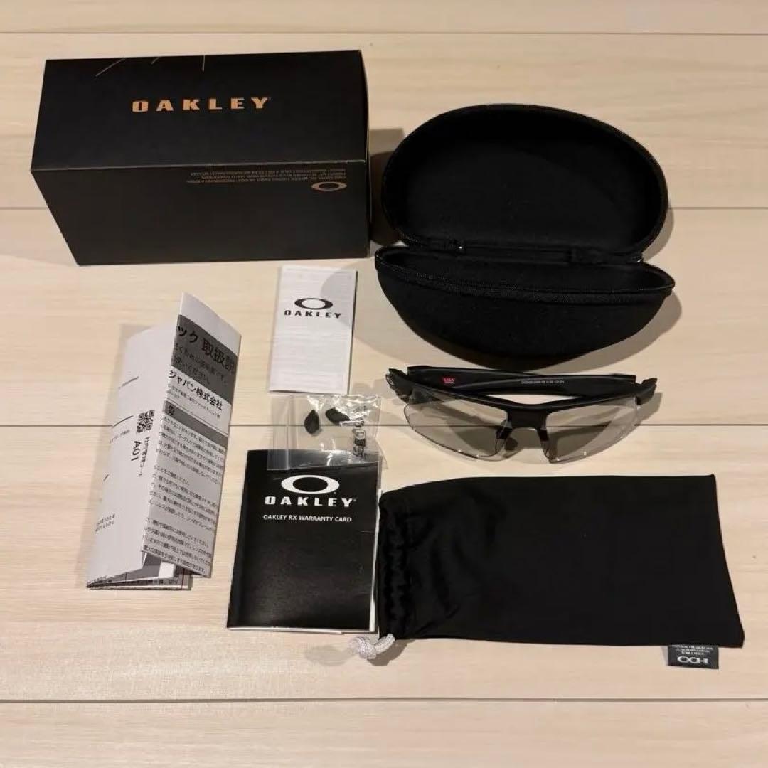 OAKLEY BiSphaera Black-クリア 調光レンズ 度付き