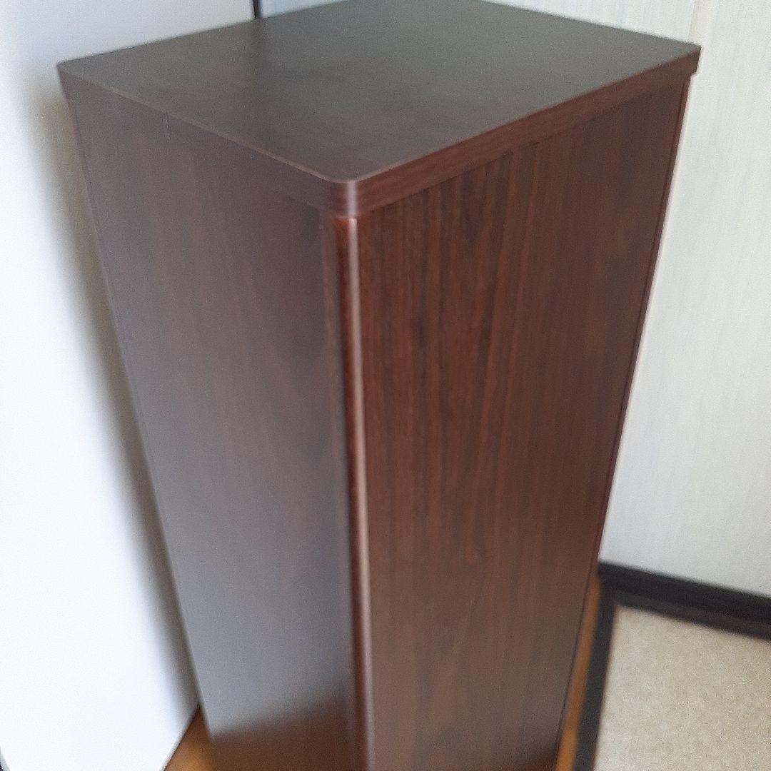 スタンド ダストボックス ブラウン ゴミ箱 スイング式 木目調 45L新品同様