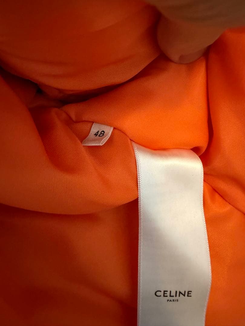 美品　セリーヌ　テディジャケット　中綿　ブルゾン　グレー　48