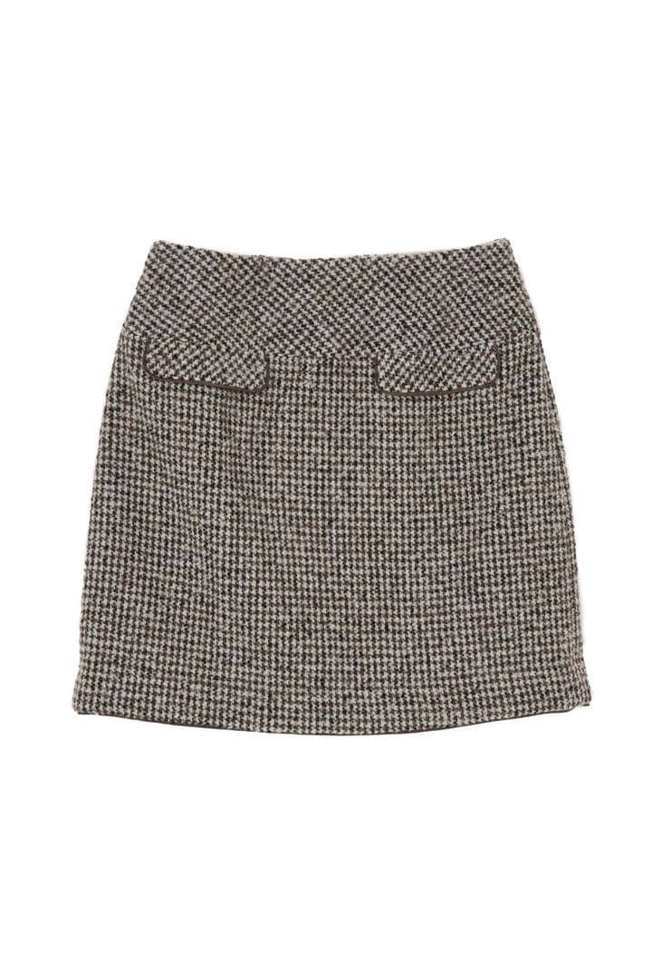 スカート herlipto Hemingway Check Tweed Skirt