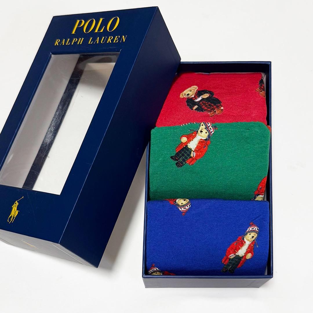 ■ポロラルフローレン ポロベアーボクサートランクス3点セットL新品A■