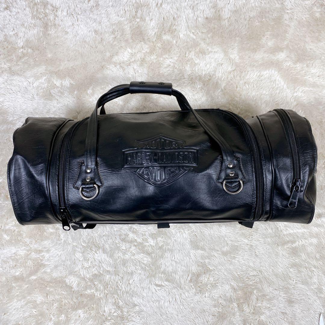 HARLEY-DAVIDSON ハーレーダビッドソン ボストンバック レザー 黒