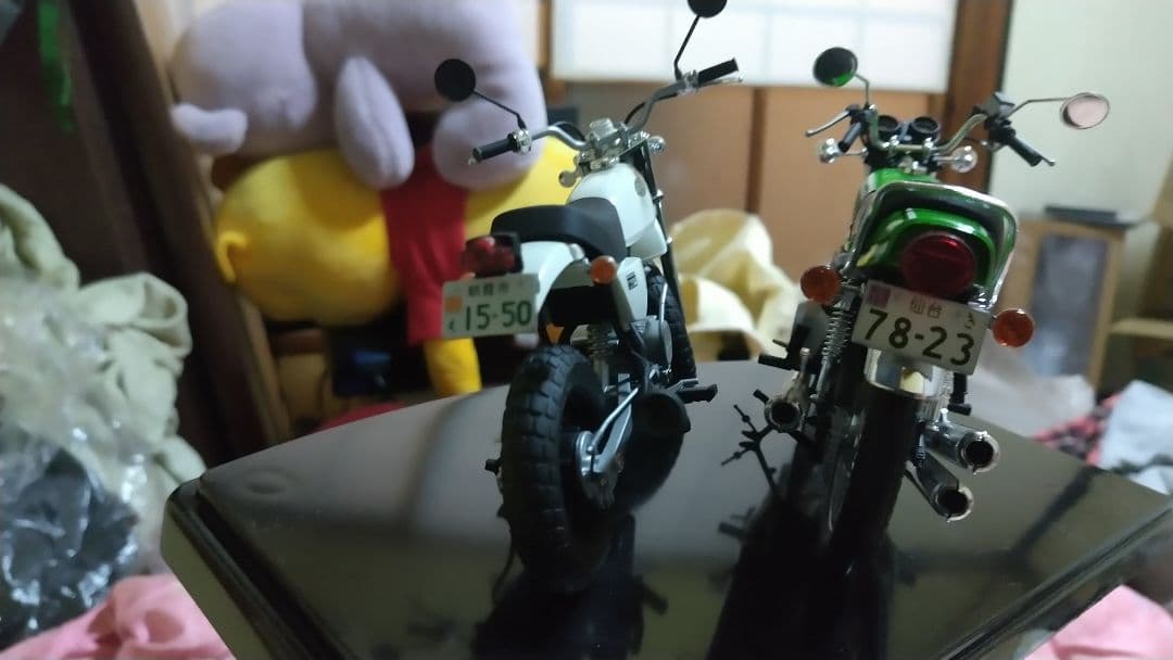 バイクプラモデルエイプ製作用依頼用 エイプのみの販売。KH400は付きません。