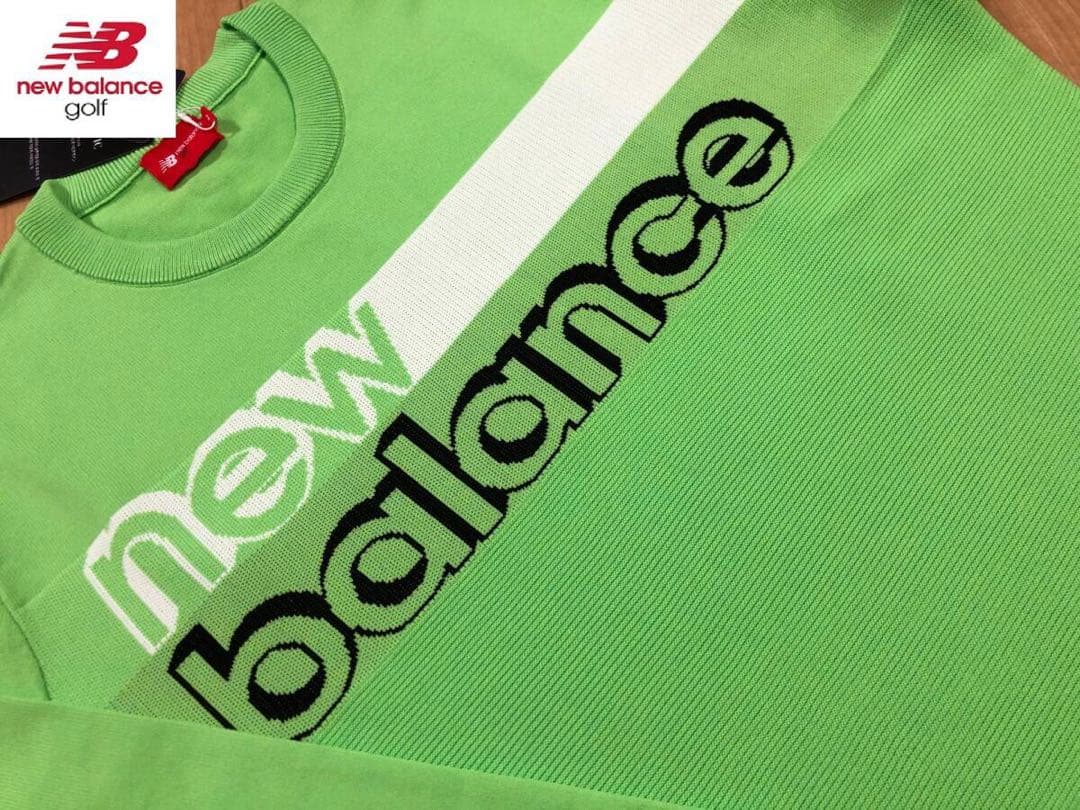 【new balance Golf／NB】クルーネックニットプルオーバー・XL