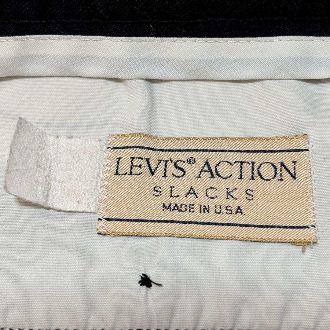 希少❗️早い者勝ち‼️リーバイス アクションスラックス 黒 USA製